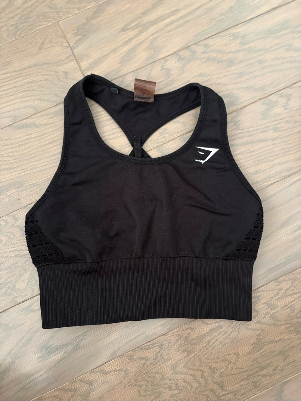 Gymshark Black Racerback Sports Bra